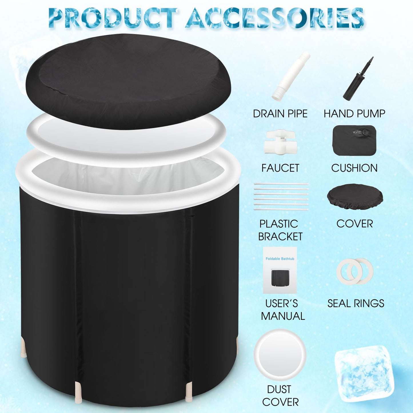 ArcticPlunge™ Foldable Ice Tub